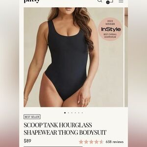 Pinsy SCOOP TANK HOURGLASS
SHAPEWEAR THONG BODYSUIT